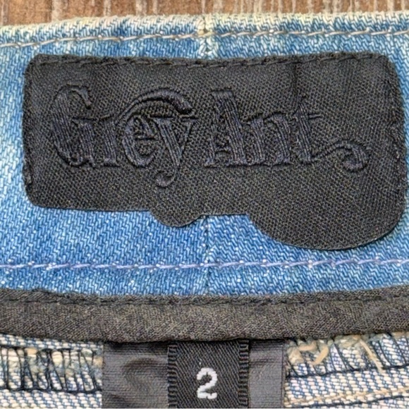 Grey Ant Flare Jeans Y2K High Rise Vintage Rare 70s Light Blue Retro Vintage - Picture 5 of 10